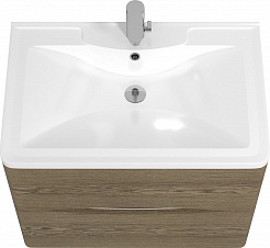 Водолей Мебель для ванной Adel 70 подвесная дуб крымский коричневый – фотография-3